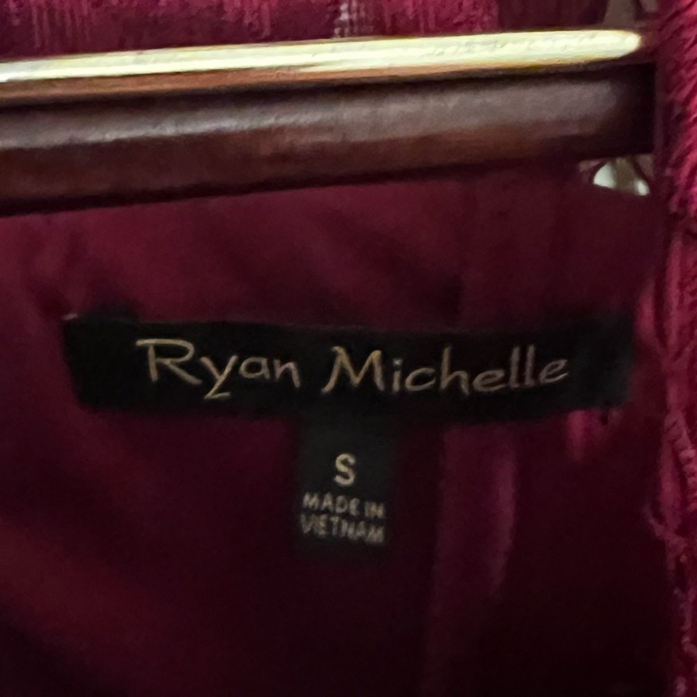 Ryan Michelle Midi Floral Lace Lines Dress Small - Picture 3 of 5